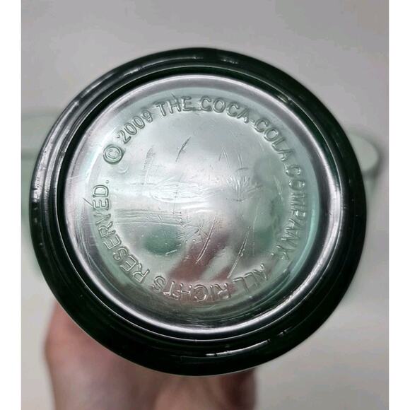 Green Coke Glasses Set Of 4 Property Of Coca Cola Bottling Co Atlanta GA 2009 - Picture 6 of 8